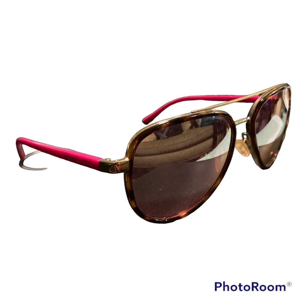 Michael Kors Playa Del Norte pink gold and tortoiseshell rose colored lens aviat